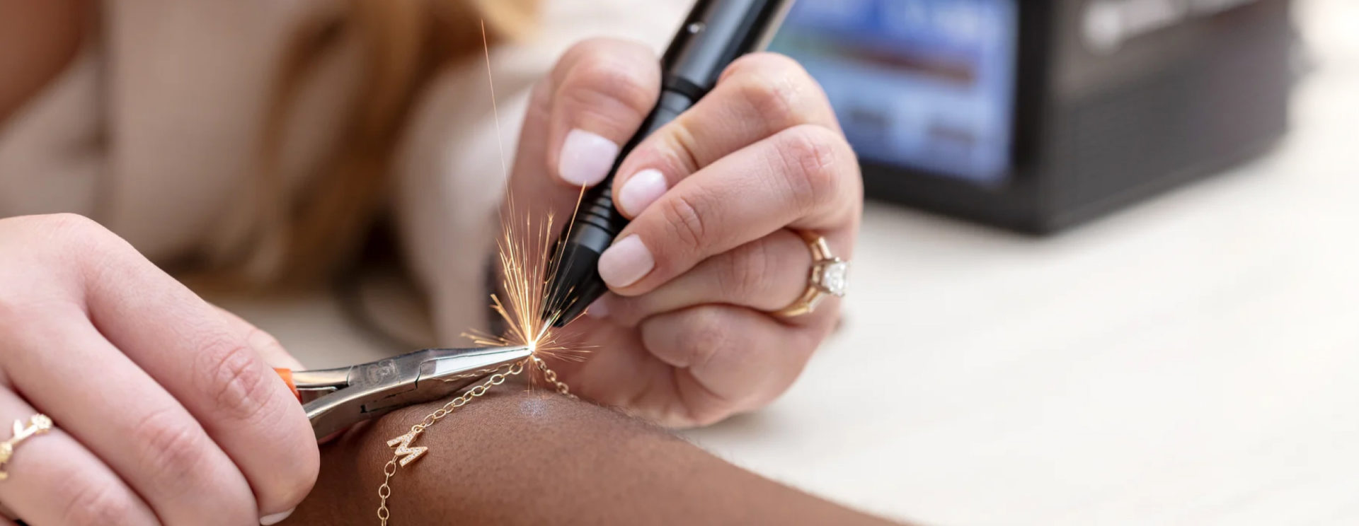 Permanent Jewelry in Memphis — Solid Gold, Silver & Diamond Charms at Hydrate Diamonds & Watches