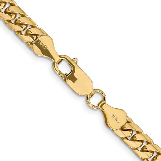 5.5mm Solid Yellow Gold Miami Cuban Chain Necklace