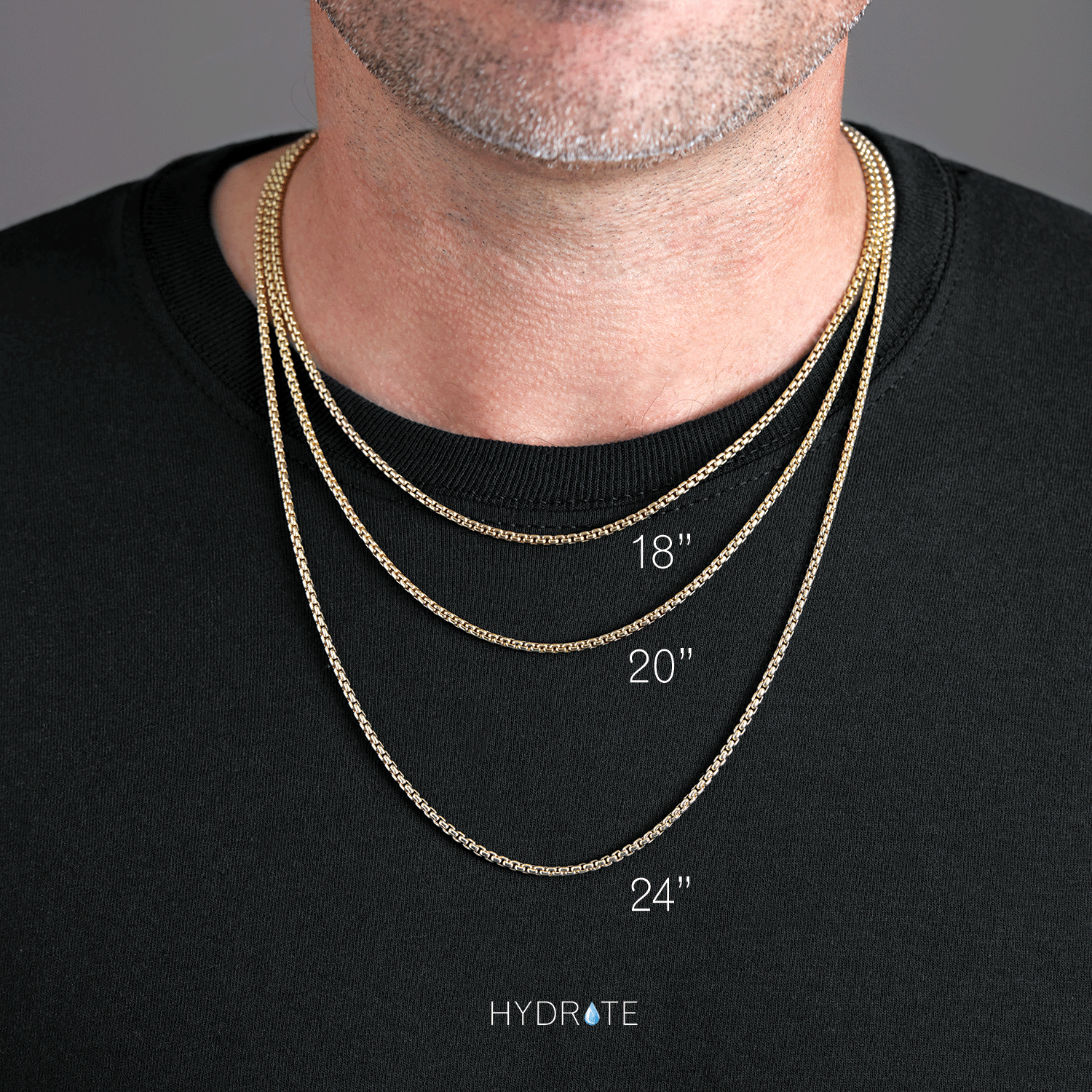 1mm Solid Gold Franco Chain Necklace