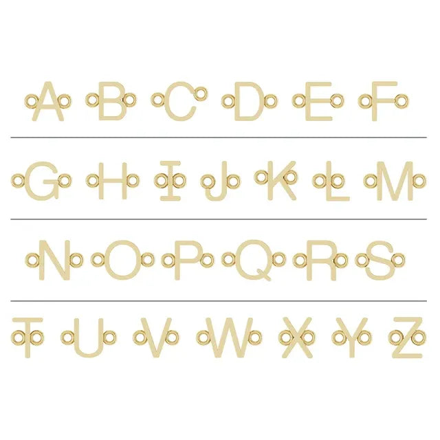 Initial Letter Permanent Jewelry Link