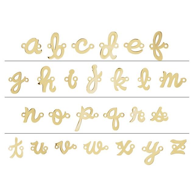 Script Initial Letter Permanent Jewelry Link