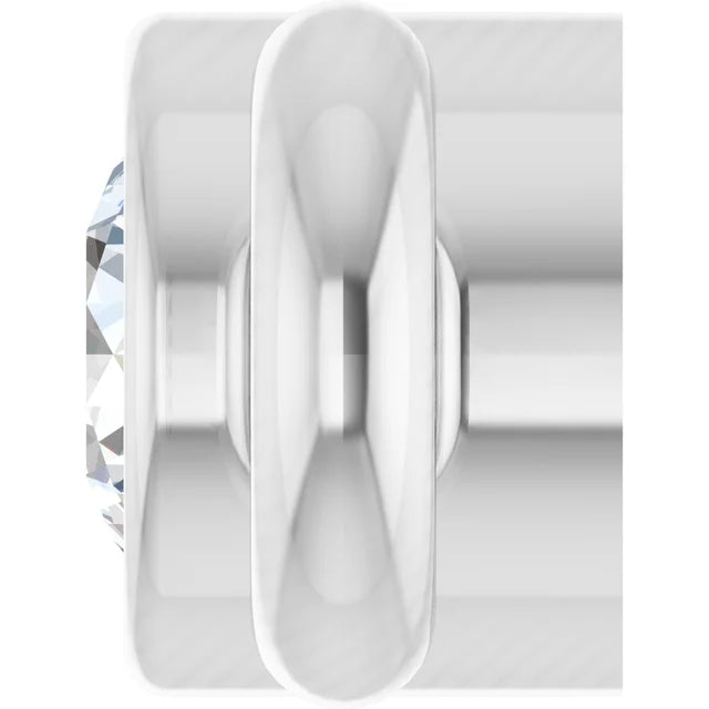 Round Bezel-Set Natural Diamond Permanent Jewelry Link (.015ct)