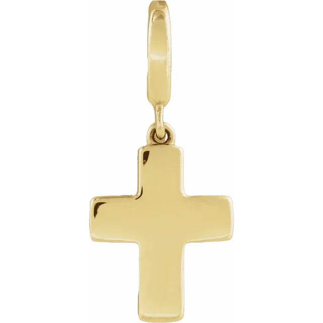 Gold Cross Charm Pendant