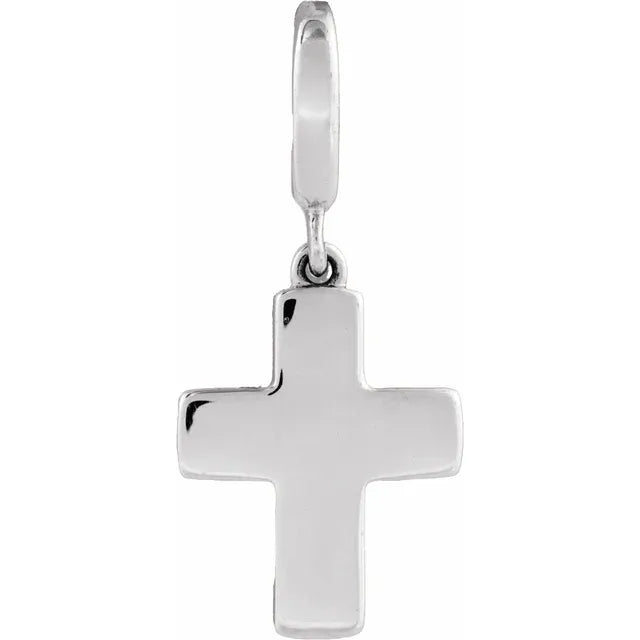 Gold Cross Charm Pendant