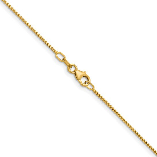 1mm Solid Gold Franco Chain Necklace