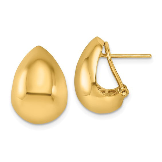 Teardrop Earrings - 18K Yellow Gold