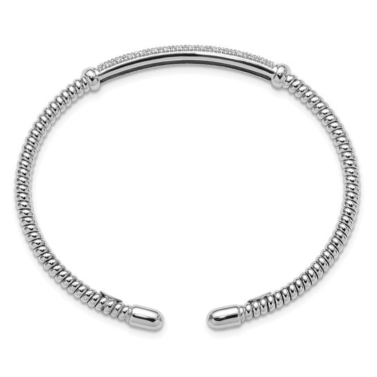 Natural Pavé Diamond Cuff Bangle Bracelet