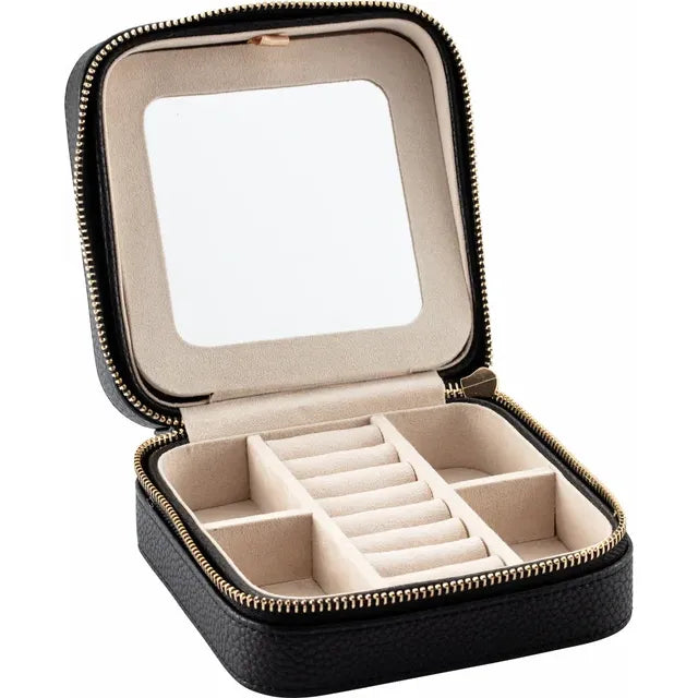 Hydrate Black Jewelry Case with Mirror