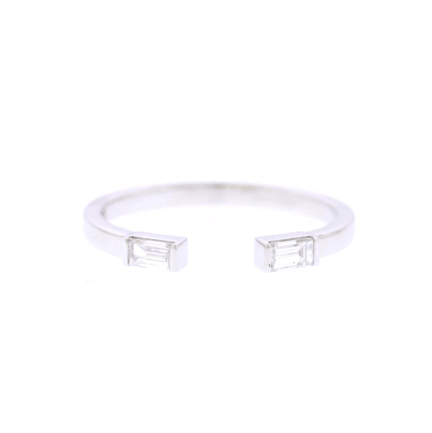 Custom Design Deposit - Open Space Baguette Diamond Wedding Band