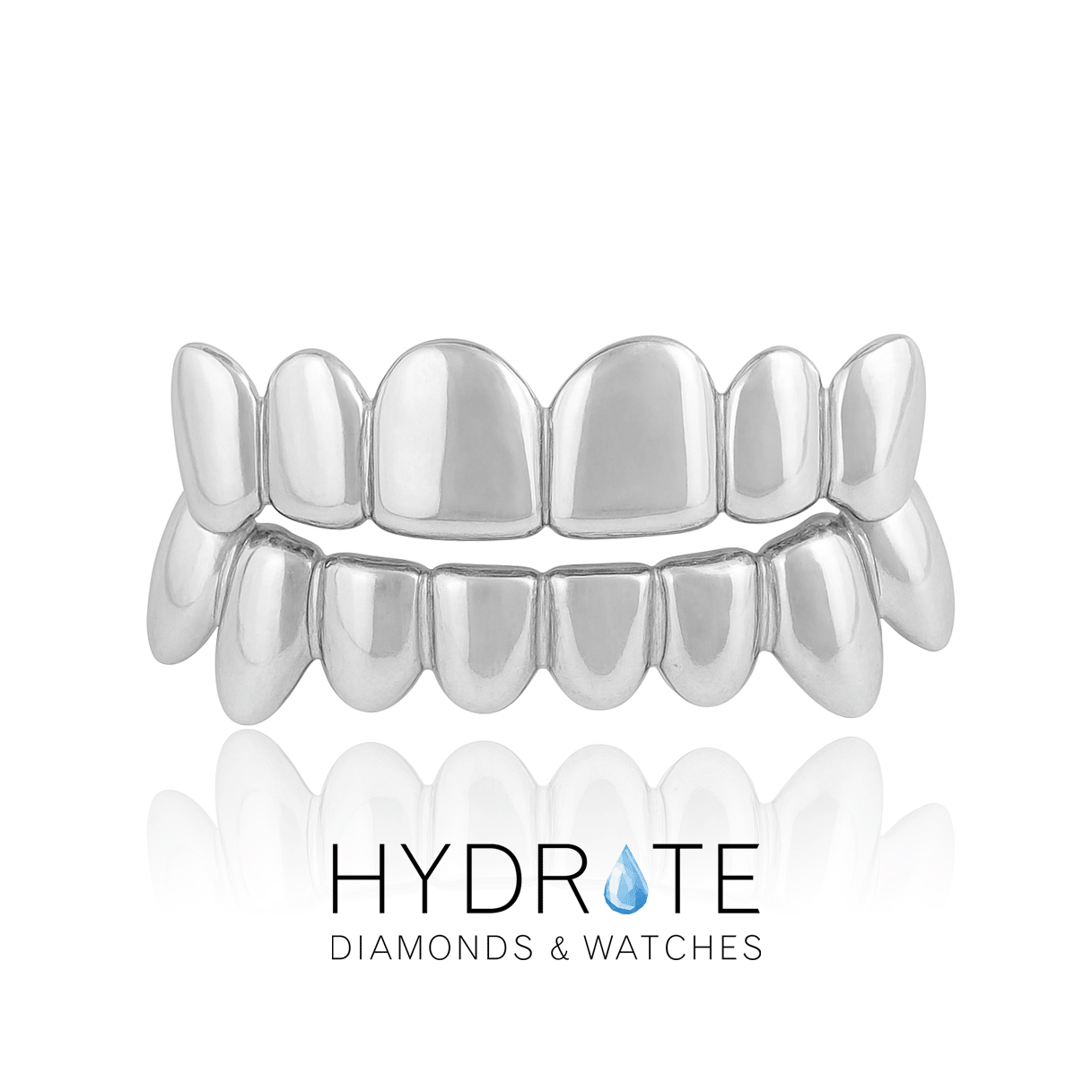 Custom Solid Gold Grillz | Custom-Fit Removable Gold Teeth (Top or Bottom)