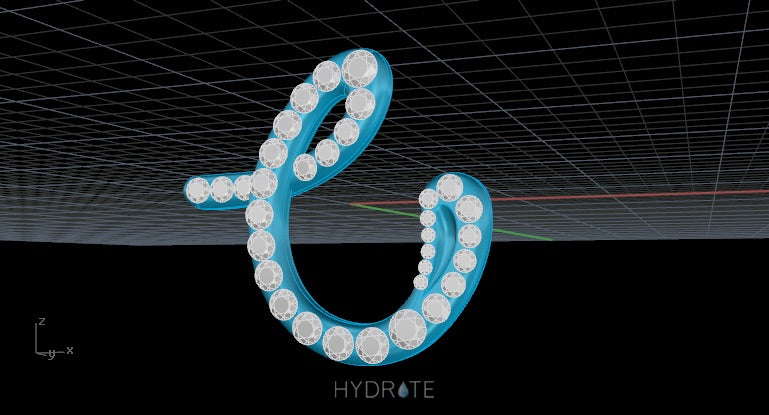 Custom Design Deposit - "C" Pavé Natural Diamond Necklace