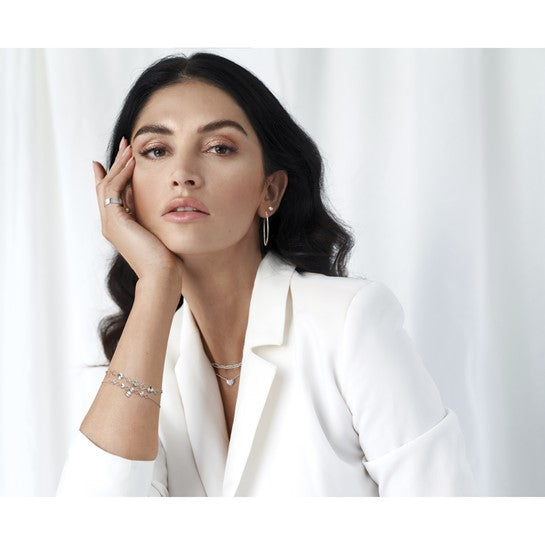 Ball Post Stud Earrings - Platinum