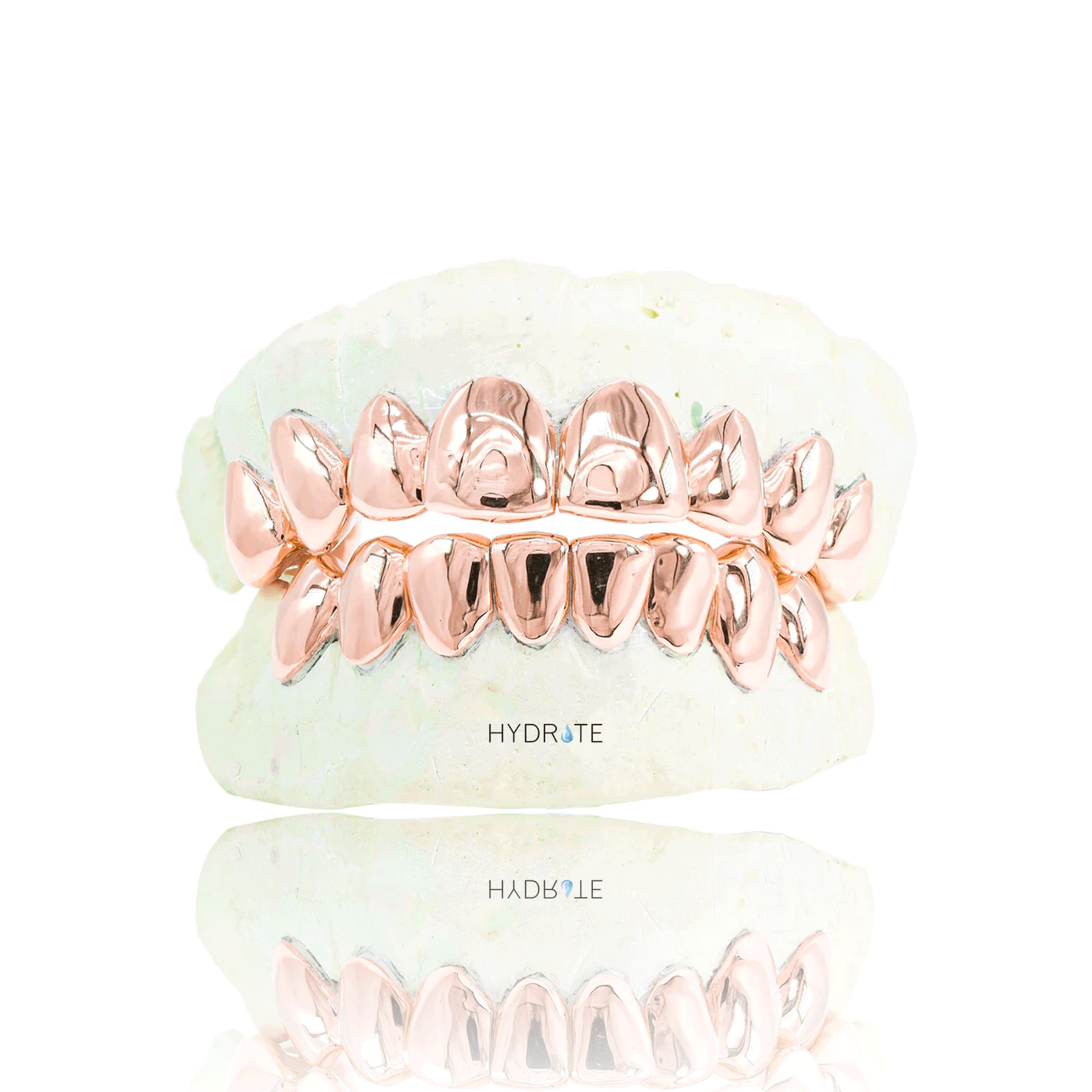 Solid Gold Grillz - Pullout Gold Teeth Top or Bottom