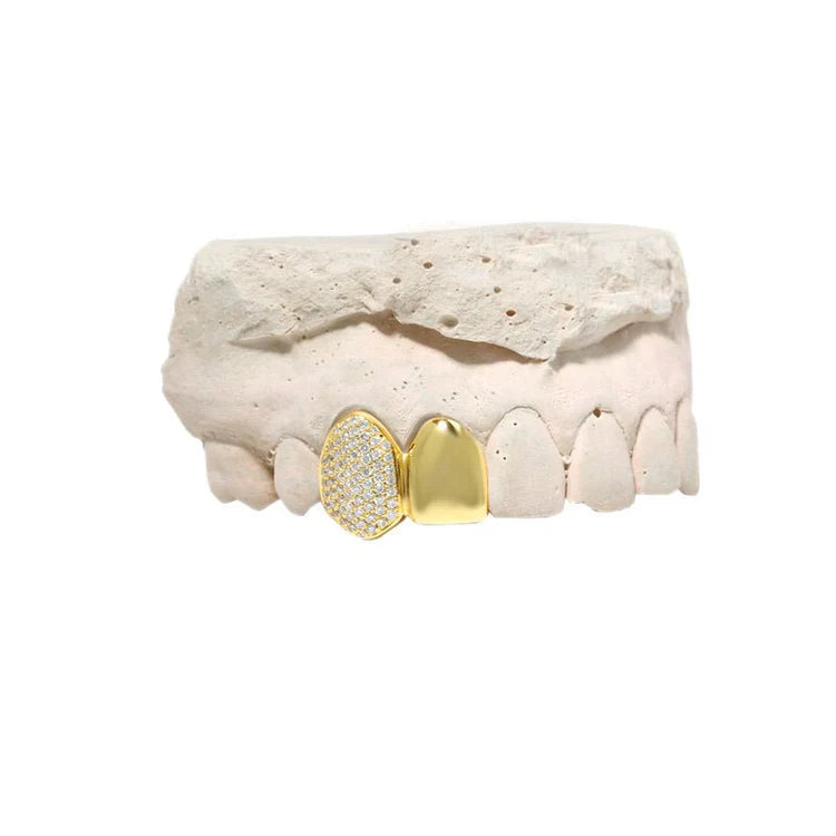 Diamond Grill Cap (Partially Iced, Double)