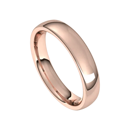 5mm European Men's Wedding Band - High Polished Finish