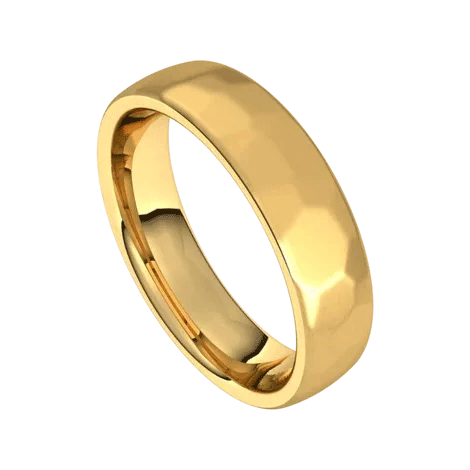 5mm European Men s Wedding Band Satin Rock Finish