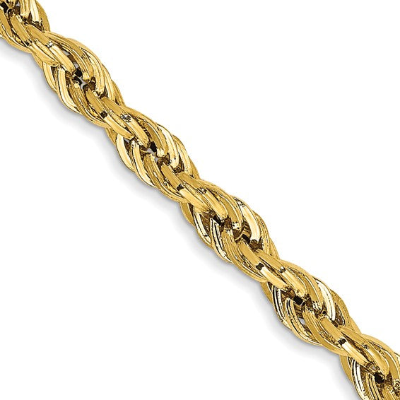 3mm Hollow Rope Chain Necklace