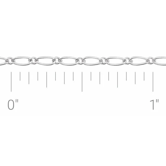 1.5mm Figaro Chain - Permanent Jewelry