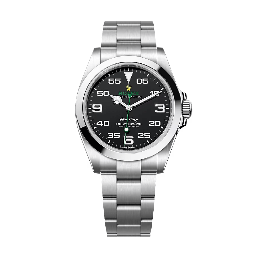 Rolex Oyster Perpetual Air-King 126900, Stainless Steel, Black Dial, 40mm