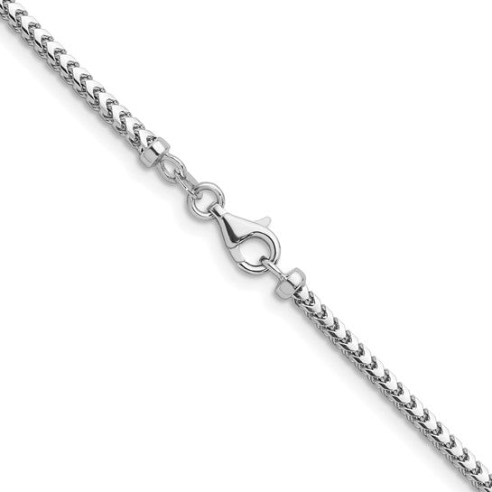 2.4mm Solid Gold Franco Chain Bracelet