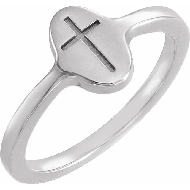 Cross Signet Ring