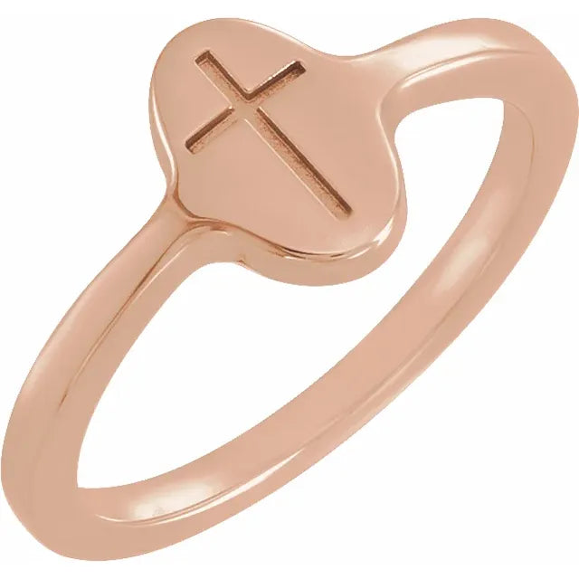Cross Signet Ring