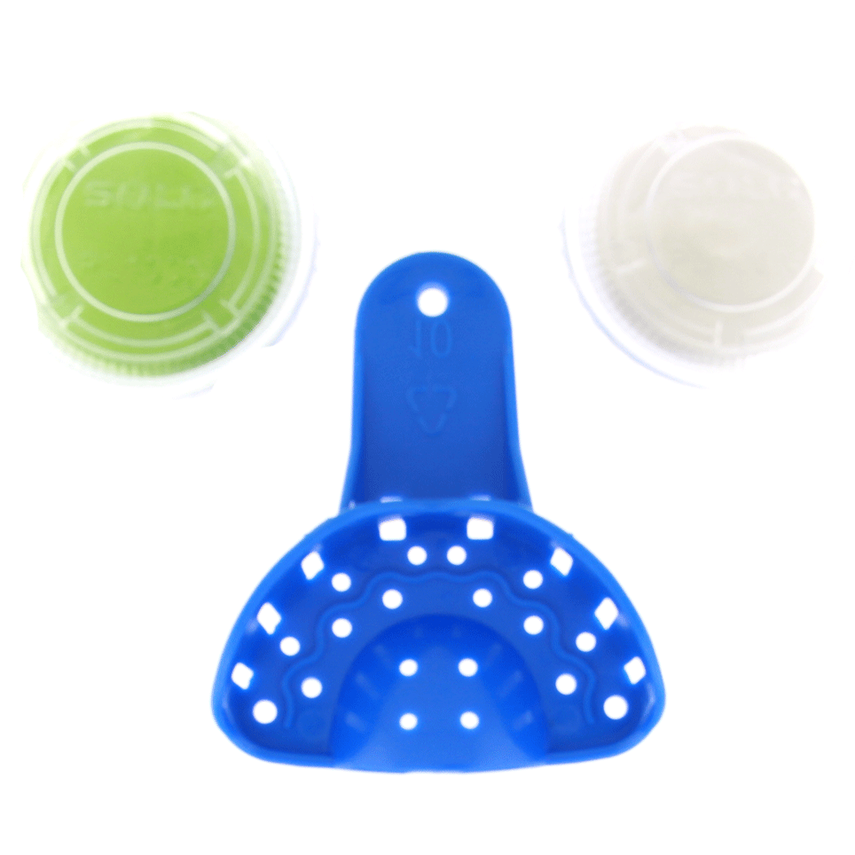 Grillz Molding Kit | Quality Putty Impression Green & White Material & Tray | DIY At Home | Perfect Fit for Custom Gold & Diamond Grillz