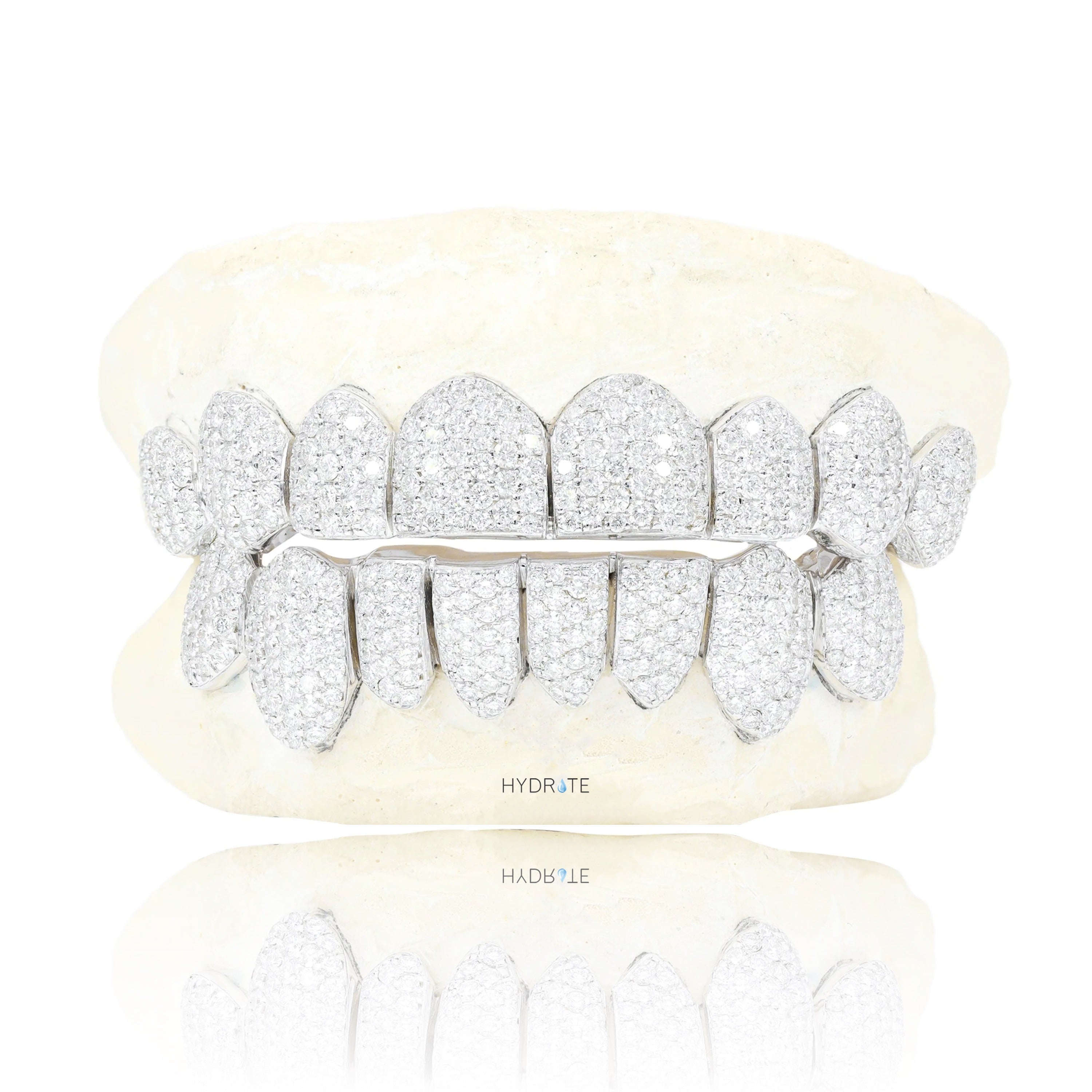 Custom Honeycomb Set Natural Diamond Grillz