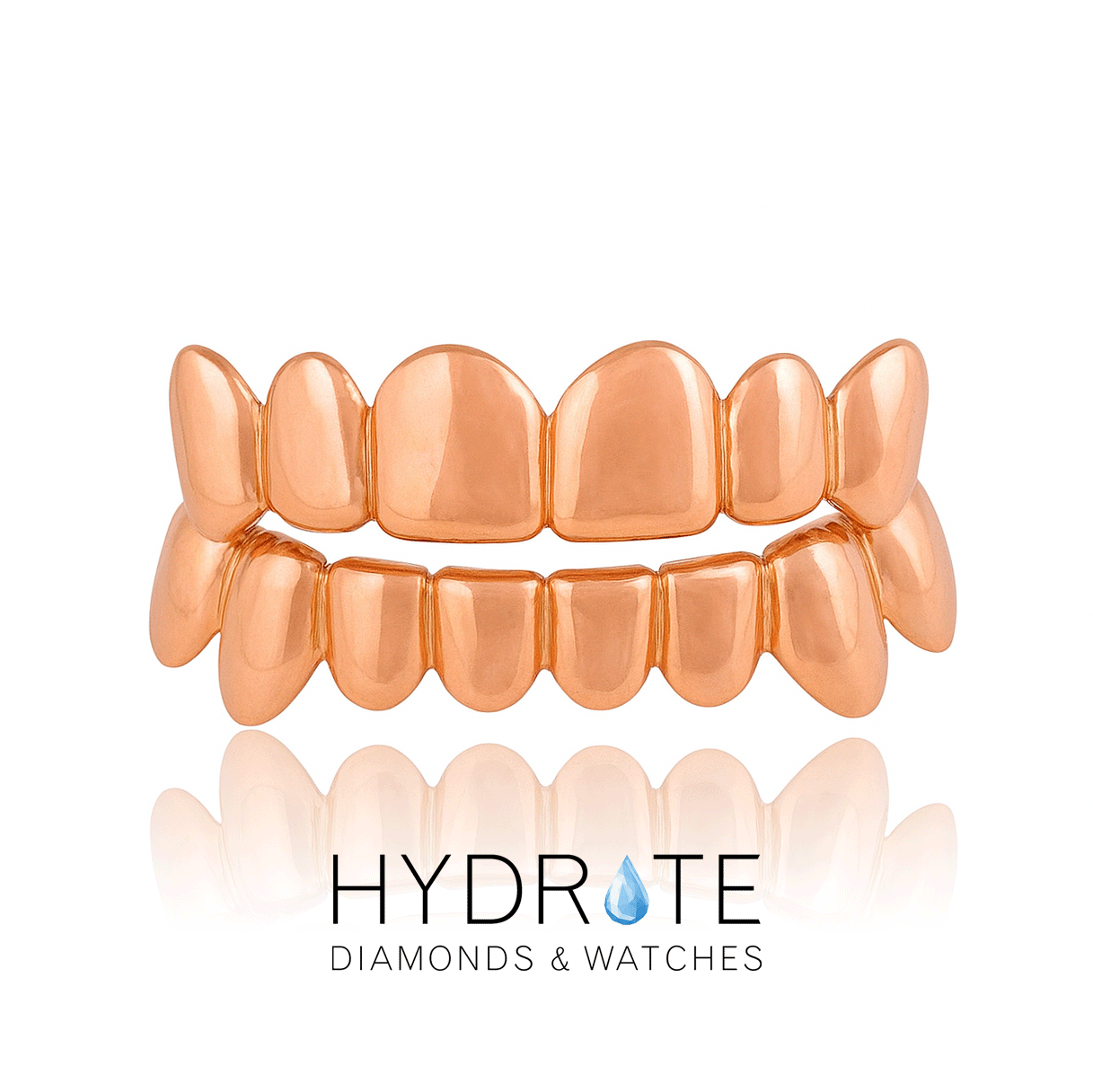 Custom Solid Gold Grillz | Custom-Fit Removable Gold Teeth (Top or Bottom)