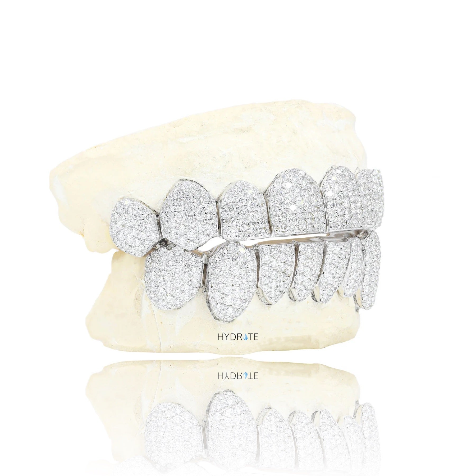 Custom Honeycomb Set Natural Diamond Grillz