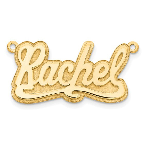 3D Name Plate Pendant - Personalized Jewelry