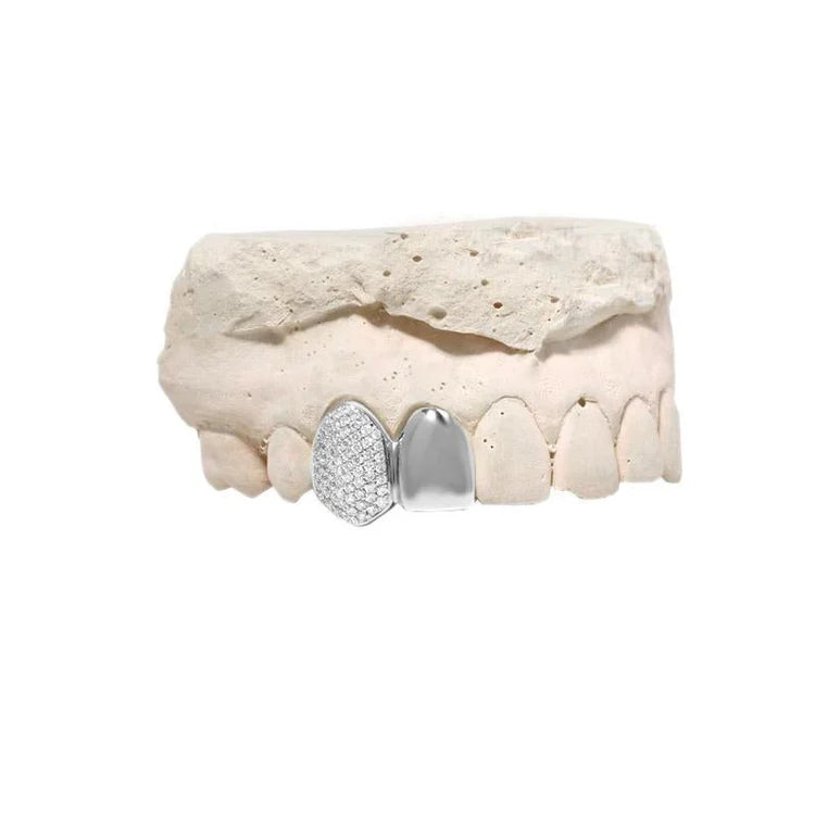 Diamond Grill Cap (Partially Iced, Double)