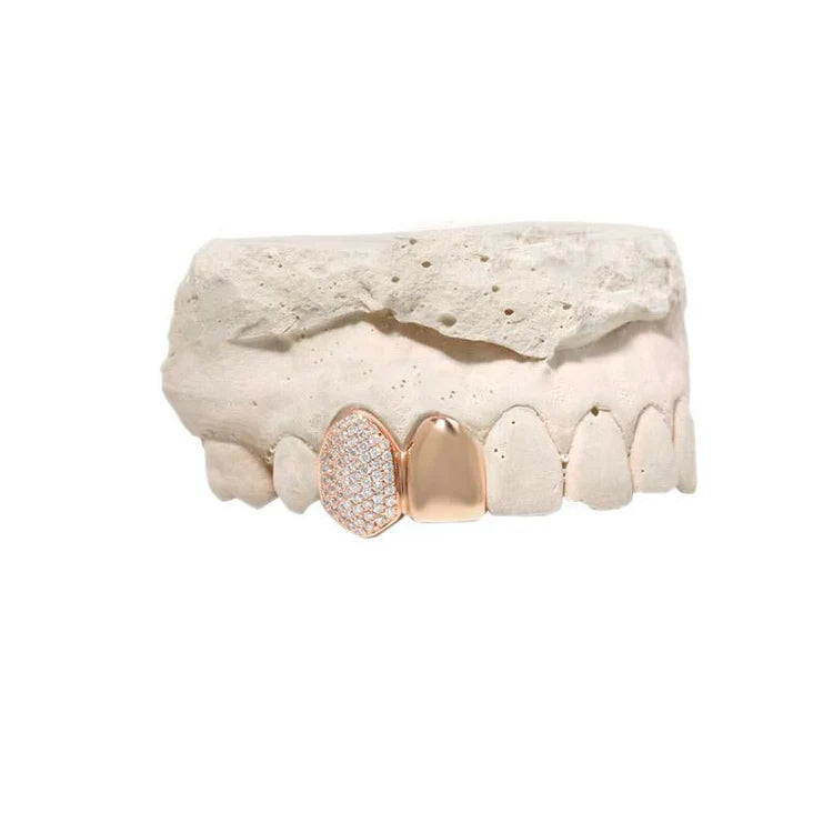 Diamond Grill Cap (Partially Iced, Double)