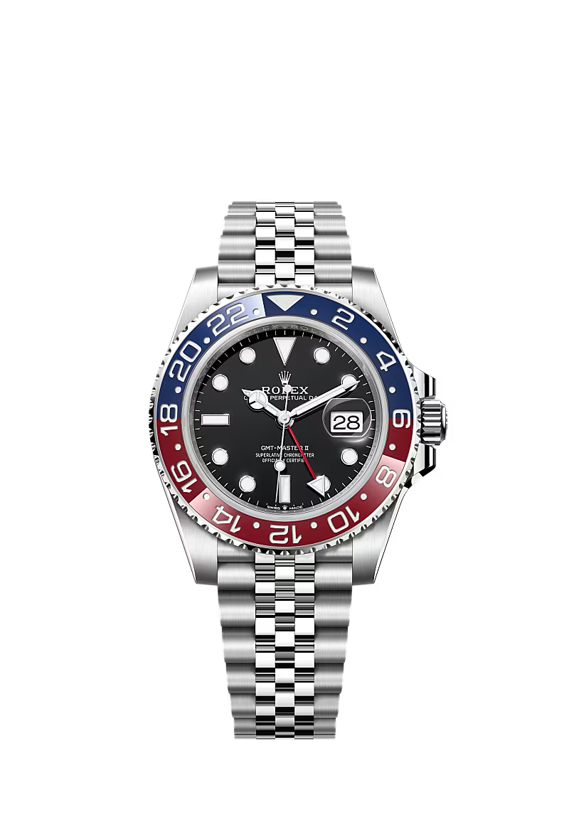 Rolex "Pepsi" GMT Master II 126710BLRO Stainless Steel, Black Dial, Jubilee Bracelet, 40mm