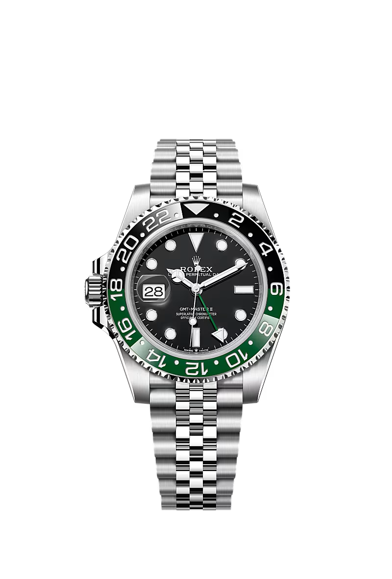 Rolex "Sprite" GMT-Master II 126710VTNR Stainless Steel, Black Dial, Jubilee Bracelet, 40mm