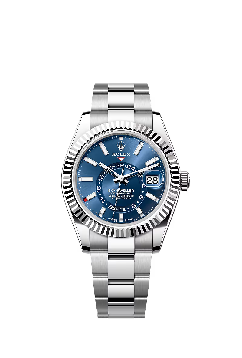 Rolex Skydweller 336934, Stainless Steel, Blue Index Dial, Oyster Bracelet 42mm