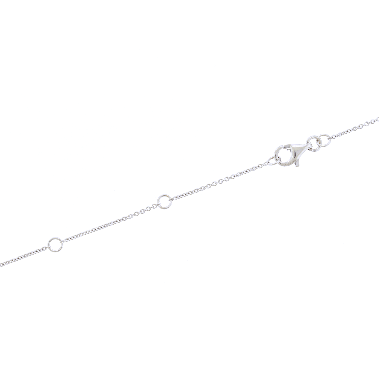 Round & Baguette Diamond Necklace (1/3ctw)