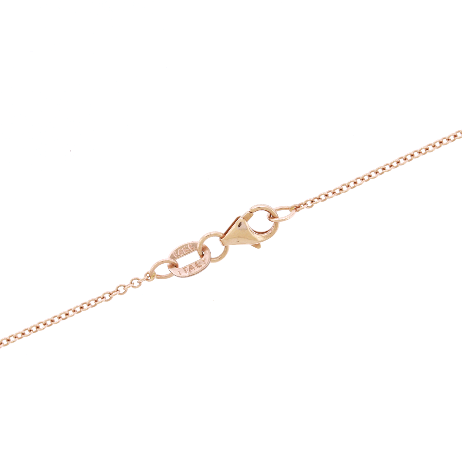 Old European Natural Diamond Solitaire Necklace - 14K Rose Gold (1/2ct)