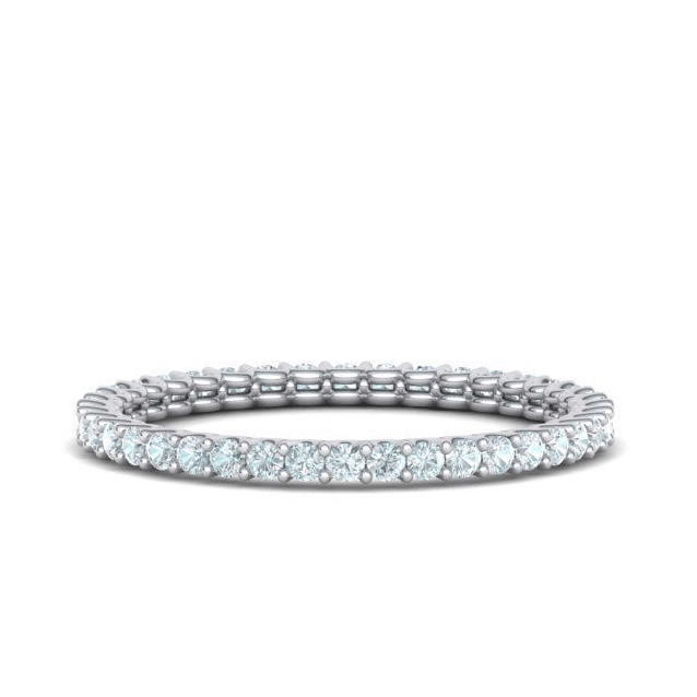 1.5mm Natural Diamond Pavé Eternity Band