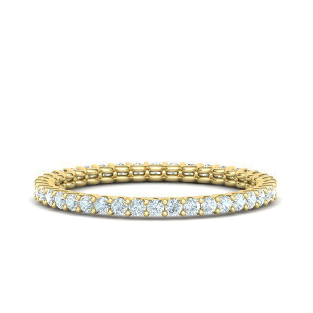 1.5mm Natural Diamond Pavé Eternity Band