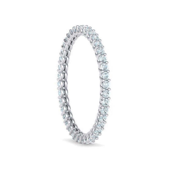 1.5mm Natural Diamond Pavé Eternity Band