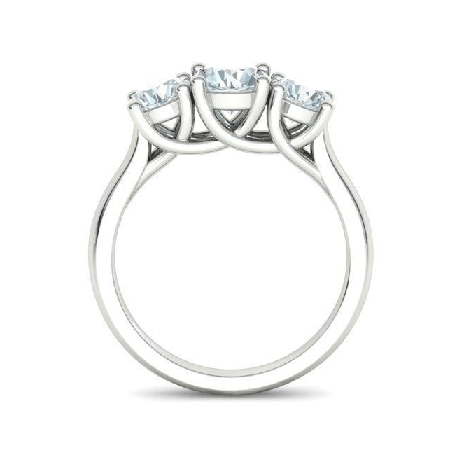 Three Stone Diamond Engagement Ring (1.80ctw)