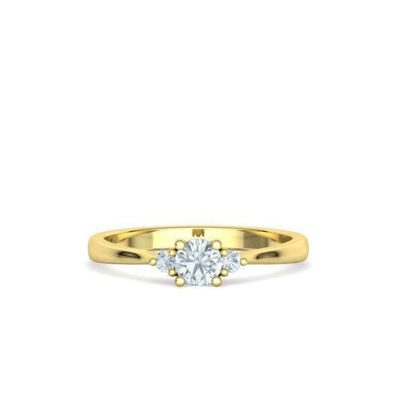 Three Stone Diamond Engagement Ring (3/8ctw)