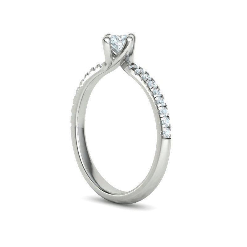 Round Brilliant Diamond Engagement Ring (3/8ctw)