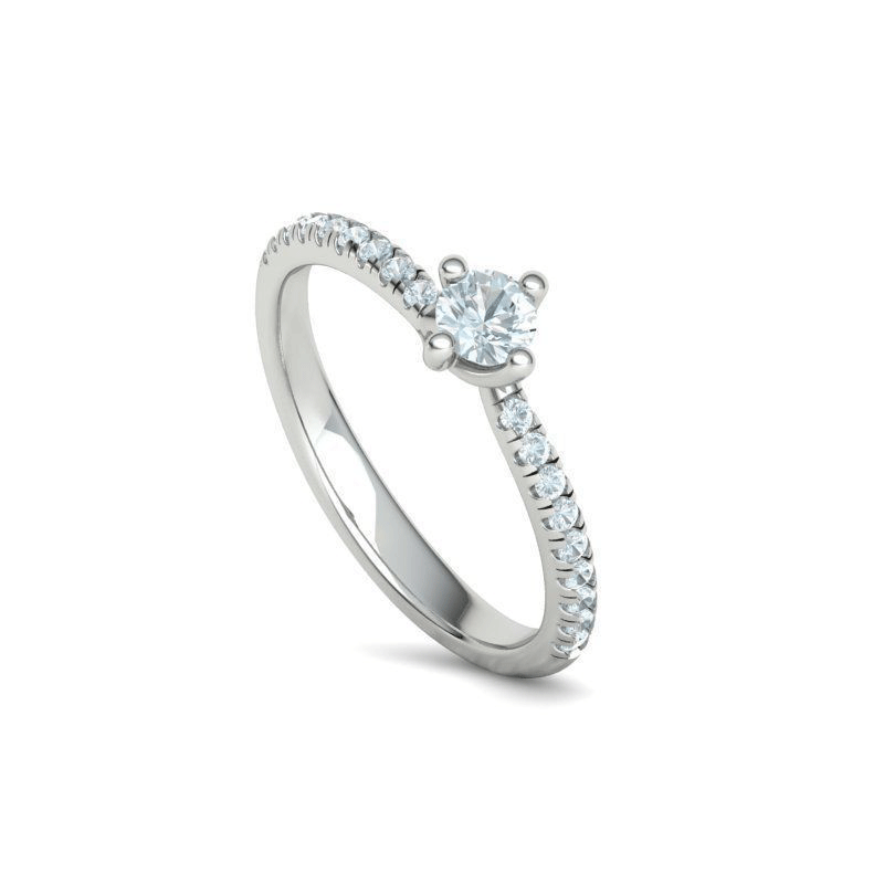 Round Brilliant Diamond Engagement Ring (3/8ctw)