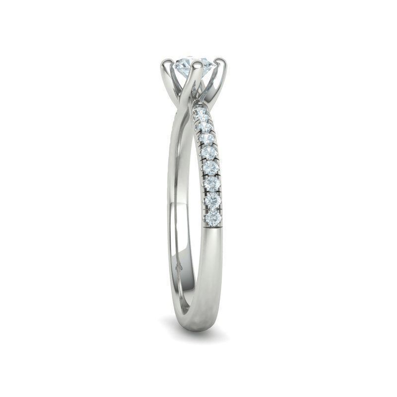 Round Brilliant Diamond Engagement Ring (3/8ctw)