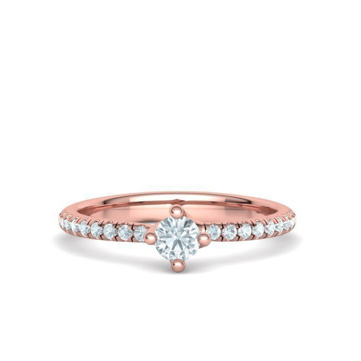 Round Brilliant Diamond Engagement Ring (3/8ctw)