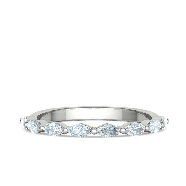 Marquise Diamond Wedding Band (1/2ctw)